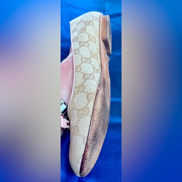 Gucci Monogram Cloth Ballet Flats - Picture 8 of 14